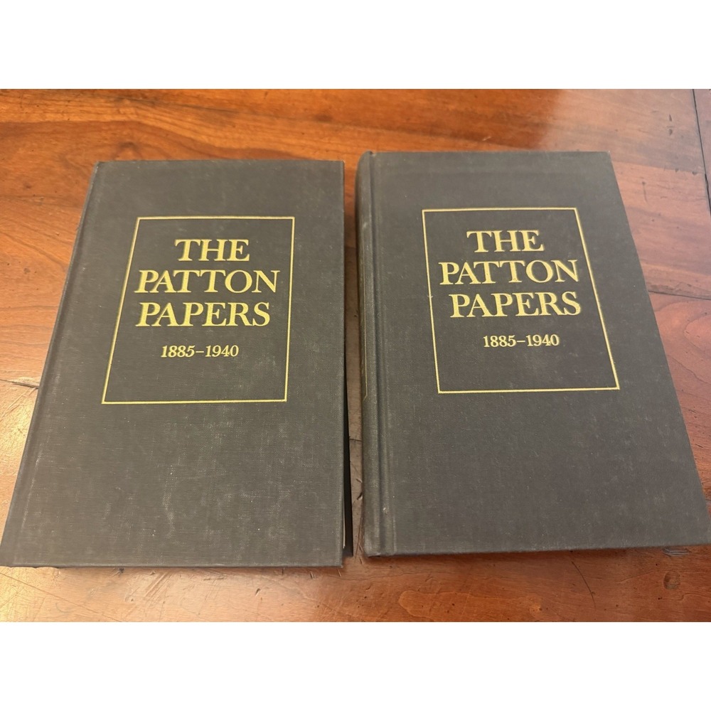 The Patton Papers Vol 1 & 2 Set Hardcover Martin Blumenson WWII History 1972